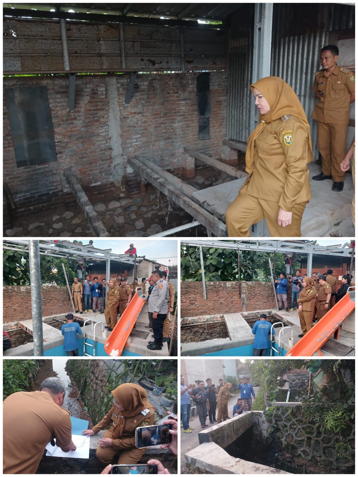 Walikota Eva Dwiana Meninjau Lokasi Banjir di Kelurahan Campang Jaya, RT 08 LK II, Yang Sempat Viral di Media Sosial