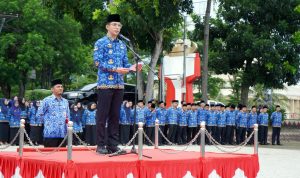 Pimpin Upacara Bulanan Perdana, Bupati Egi Ajak ASN Kerja Keras, Cerdas, Ikhlas