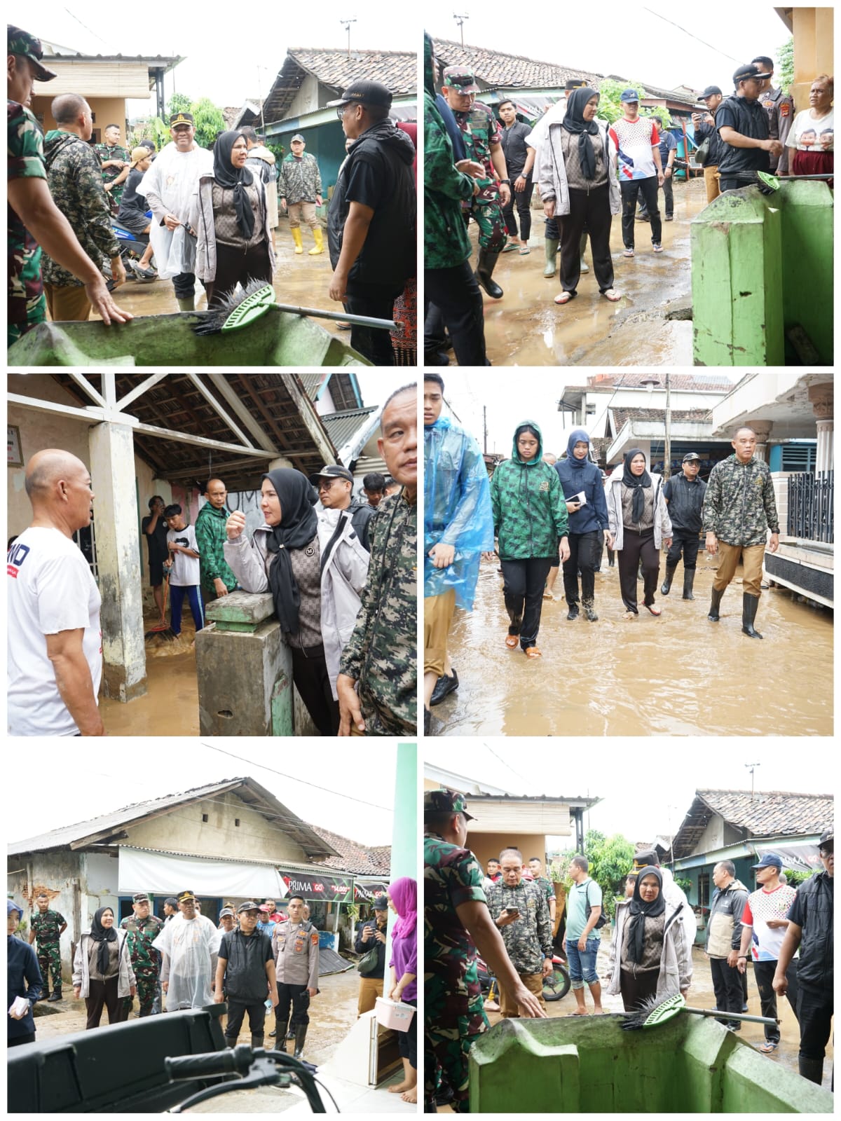 Walikota Bandar Lampung Eva Dwiana Meninjau Lokasi Terdampak Banjir di Kecamatan Panjang