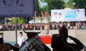 Wabup Syaiful Pimpin Upacara Hardiknas Tingkat Kabupaten Lampung Selatan