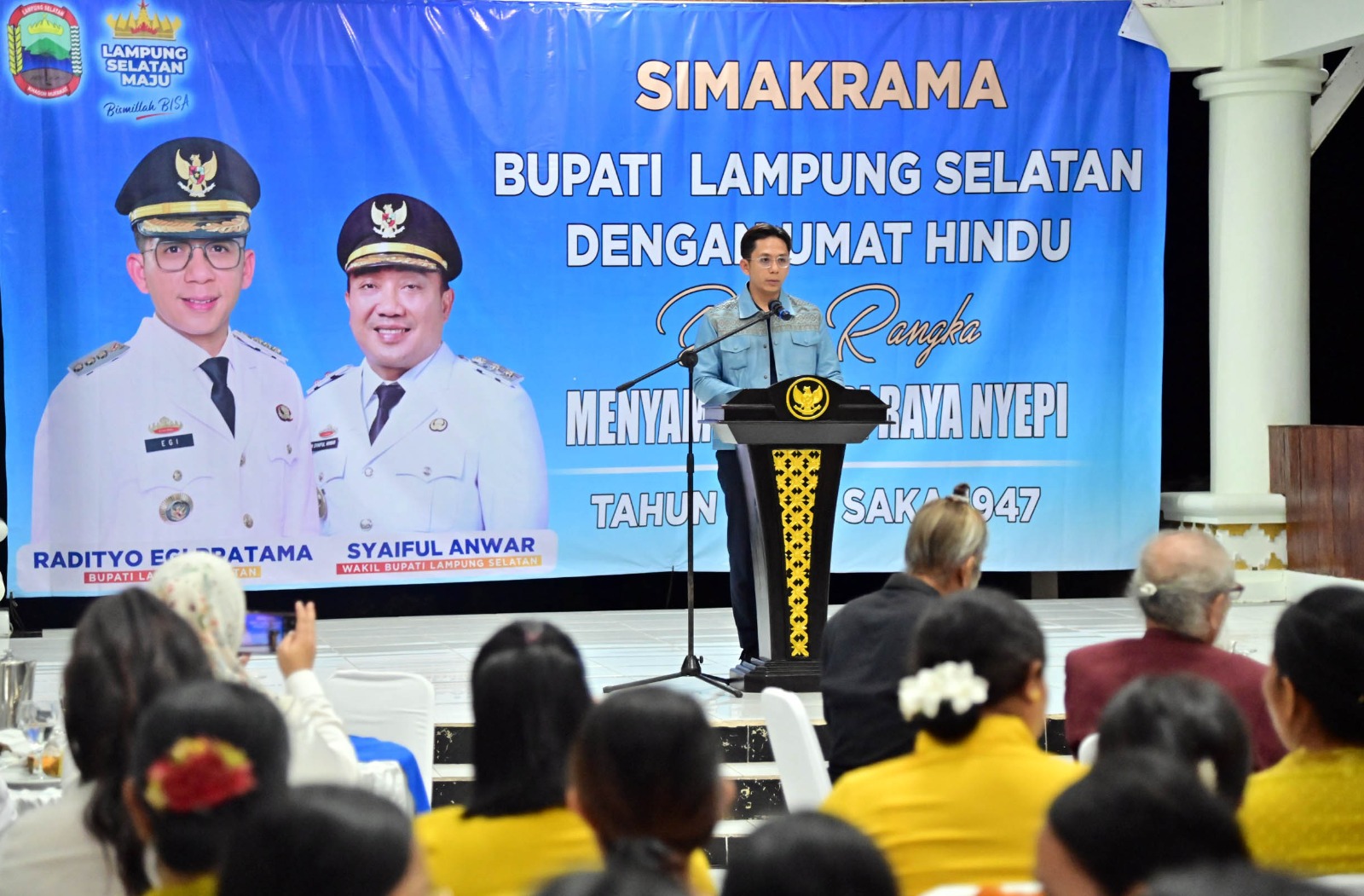 Hadiri Simakrama dengan Umat Hindu Lampung Selatan, Ini Pesan Bupati Egi