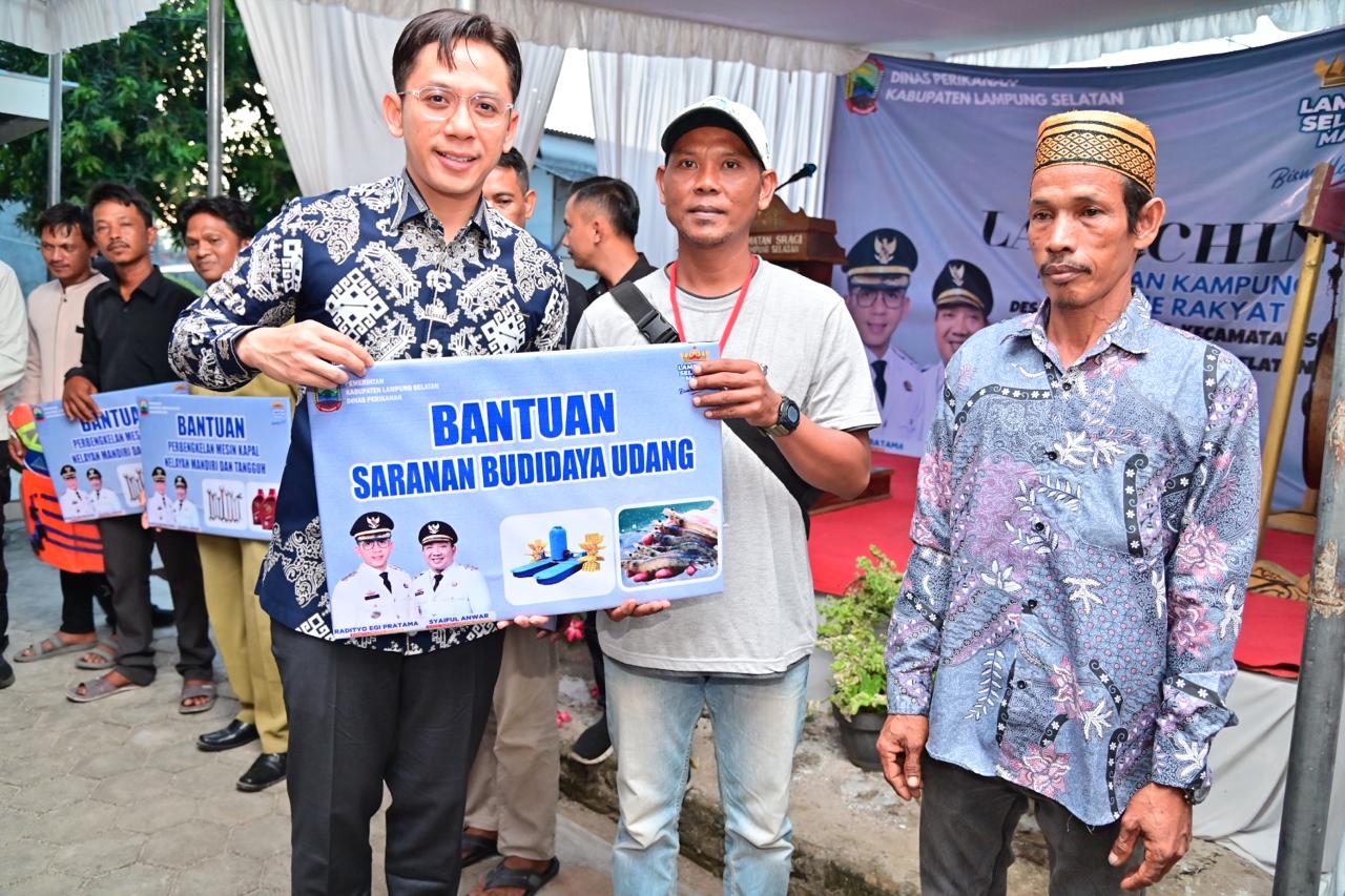 Bupati Egi Resmikan Kampung Vaname Rakyat di Desa Bandar Agung
