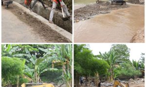 H+3 Idulfitri, Pemerintah Kota Bandar Lampung Menerjunkan Tim Untuk Memperbaiki Talud Yang Jebol