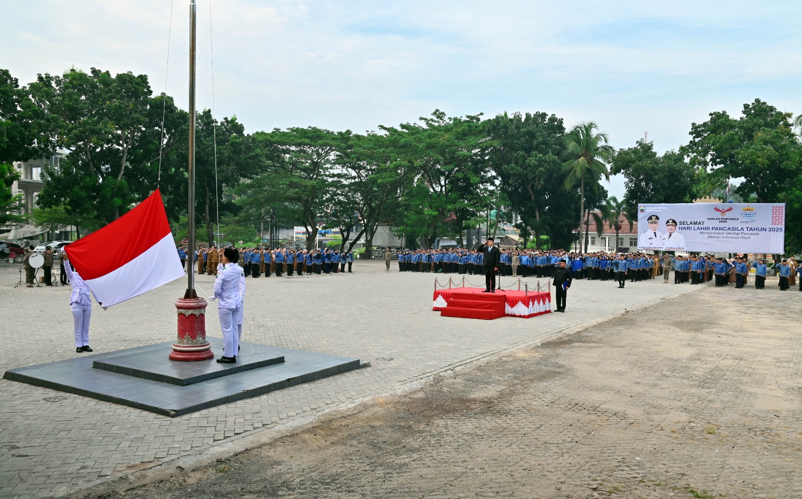 Pimpin Upacara Hari Lahir Pancasila, Wabup Syaiful: Refleksi Arah Kehidupan Berbangsa dan Bernegara