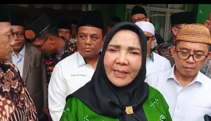 Eva Dwiana Buka Muskercab I PCNU Kota Bandar Lampung