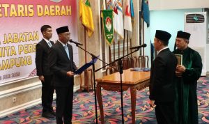 Dr. Marindo Kurniawan, ST, MM Resmi Menjabat Sekdaprov Lampung, Birokrasi Dituntut Lebih Gesit dan Melayani