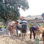 Jalan Lintas Penghubung RT 01 Dusun 5 Menuju Dusun 6 Sukaraja Gedong Tataan, Dibangun Rabat Beton