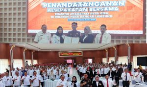 Penandatanganan Kesepakatan Bersama Tentang Akselerasi Asta Cita di wilayah Kota Bandar Lampung