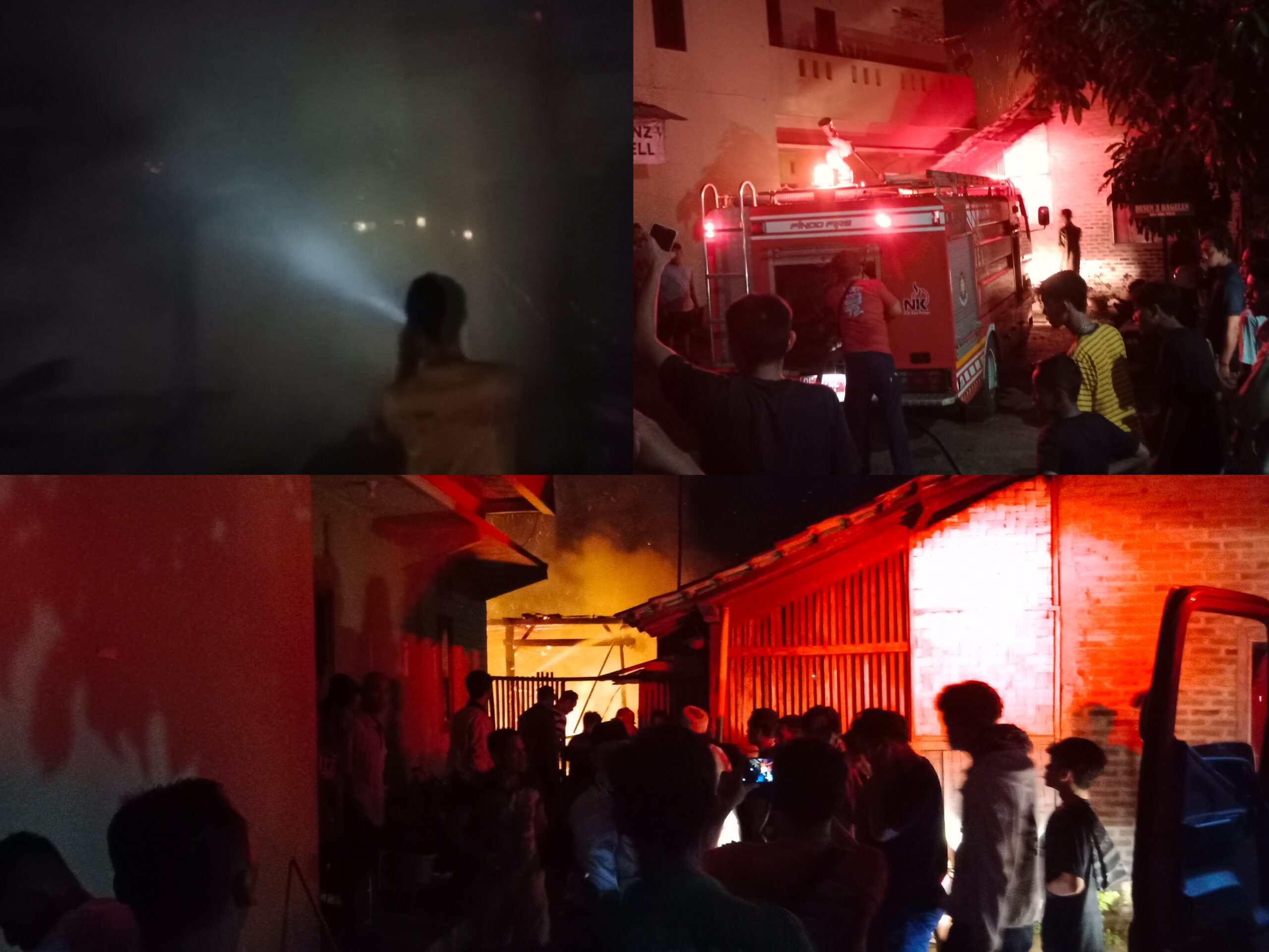 Di Bagelen Gedong Tataan, Satu Rumah Warga Ludes DiLalap Si Jago Merah