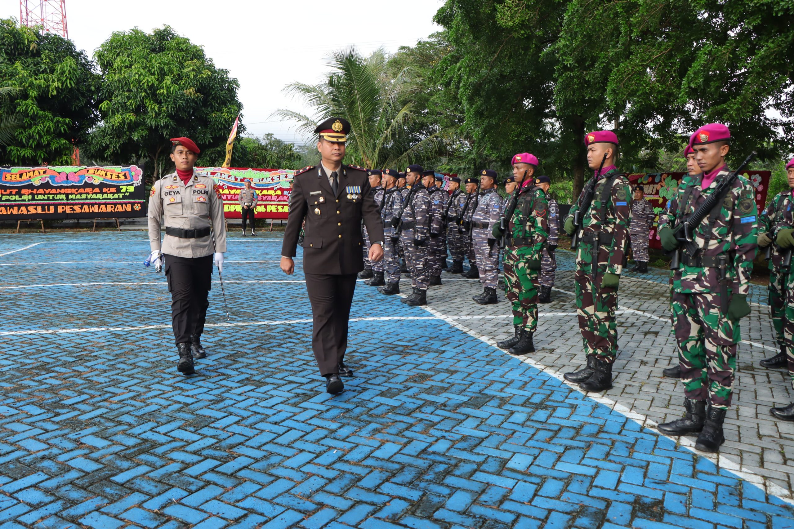 Polres Pesawaran Gelar Upacara Hari Bhayangkara ke-79, Teguhkan Komitmen Polri untuk Masyarakat