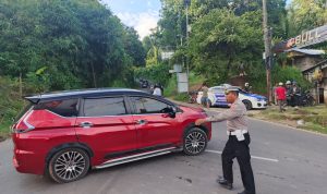 Pastikan Kamseltibcarlantas Kondusif, Satlantas Polres Pesawaran Amankan Jalur Wisata Pesisir