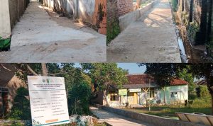 Jalan Rabat Beton Rt 01 Dusun 5 Sukaraja Gedong Tataan Pesawaran Jadi jalan Alternatif Warga