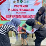 Sinergi Polres Pesawaran dan Puskesmas Bernung: Posyandu Balita untuk Cegah Stunting