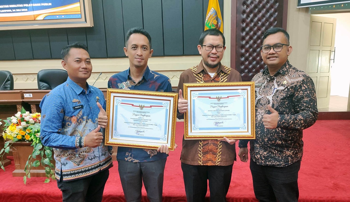 Prestasi Gemilang! Disdukcapil dan RSUD Bob Bazar Diganjar Predikat ‘Sangat Baik’ oleh Kementerian PAN-RB