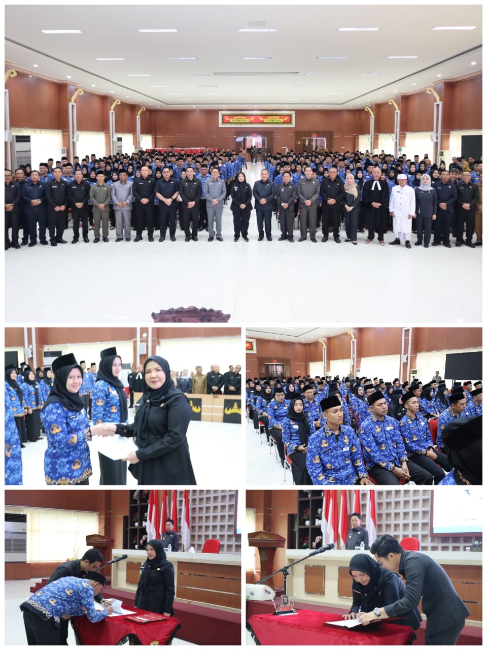 Walikota Bandar Lampung Hj. Eva Dwiana Melantik Pegawai PPPK Tahap I : Pelayanan Kemasyarakat Lebih ditingkatkan Lagi