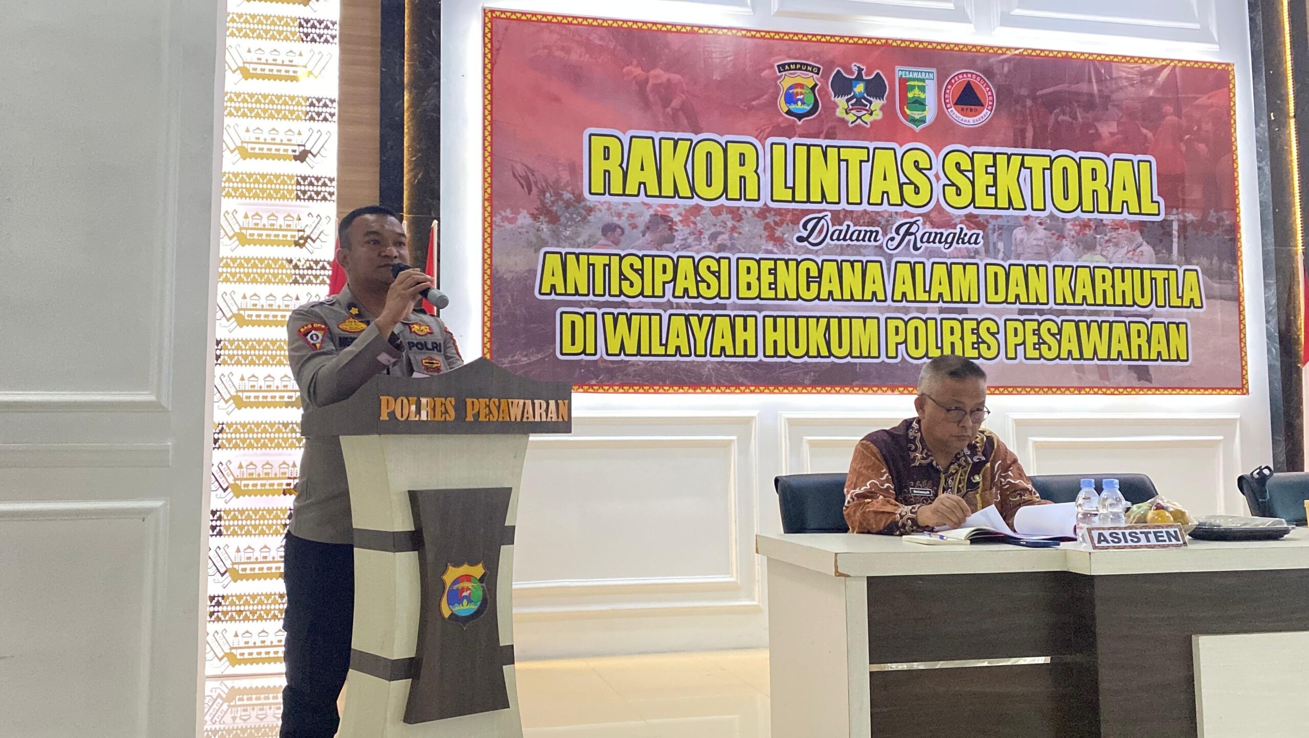 Polres Pesawaran dan Forkopimda Gelar Rakor Lintas Sektoral, Antisipasi Bencana Alam dan Karhutla