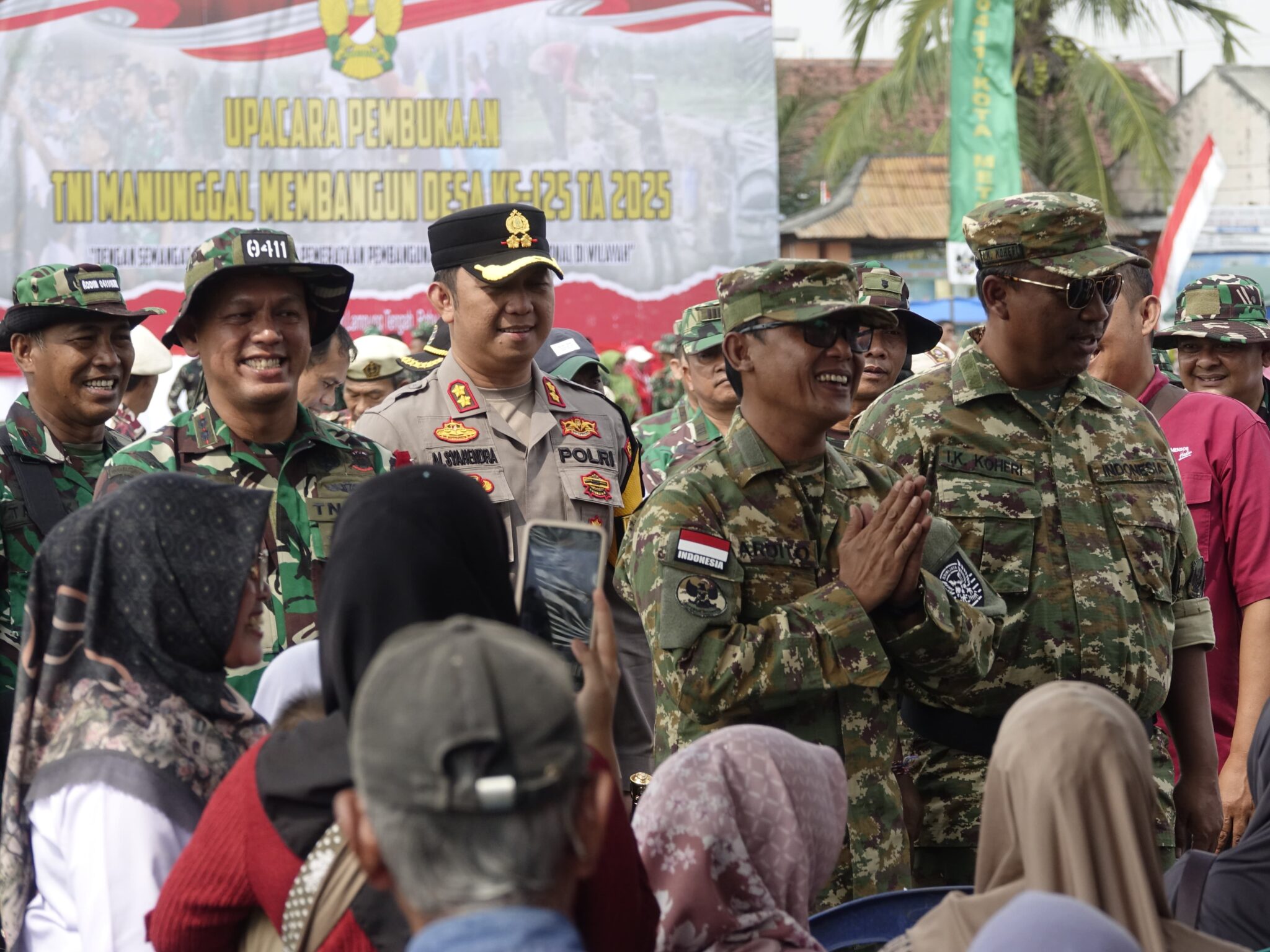 Bupati Lampung Tengah Ardito Wijaya Resmi Buka TMMD ke-125 Tahun 2025 di Kampung Sukanegara