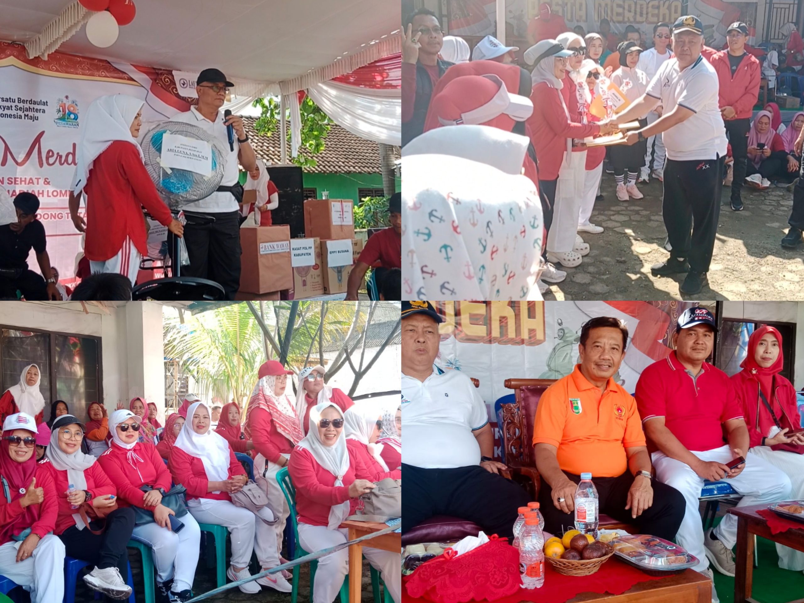 Perayaan HUT RI Ke 80 Tingkat Kecamatan Gedong Tataan, Diwarnai Nuansa Merah Putih 