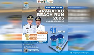 Lampung Selatan Siap Gelar Krakatau Beach Run 2025, Tawarkan Rute Lari dengan Pemandangan Spektakuler
