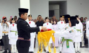 Momen Bersejarah! 41 Anggota Paskibraka Lampung Selatan Dikukuhkan, Siap Kibarkan Merah Putih di Menara Siger