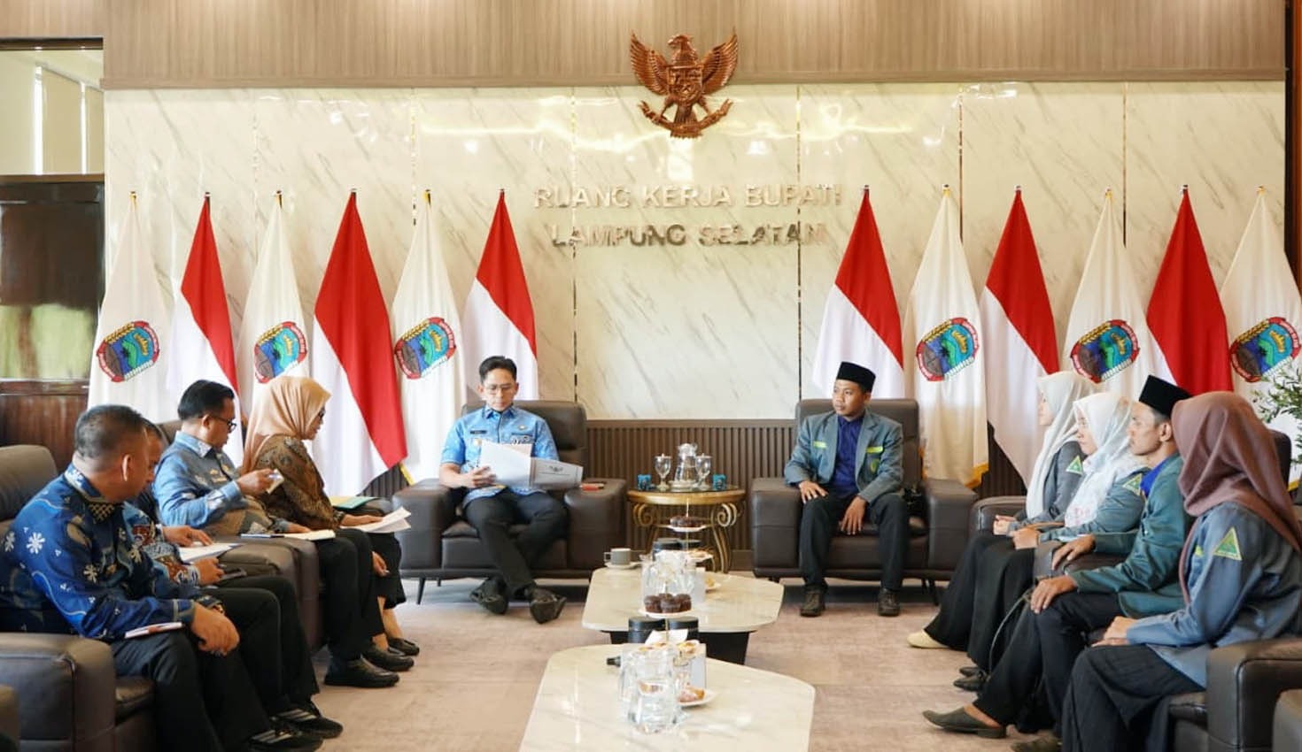 Bupati Egi Terima Audiensi IPNU–IPPNU Lampung Selatan, Dorong Pelajar Jadi Motor Kemajuan Daerah