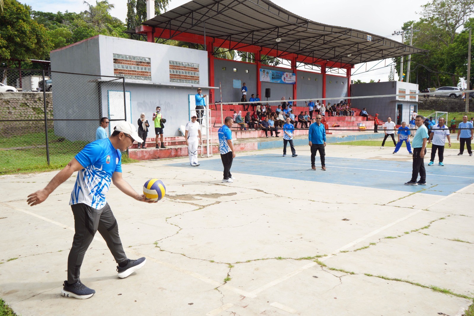Riuh Senam, Voli, dan Futsal Warnai Haornas ke-42 di Lampung Selatan