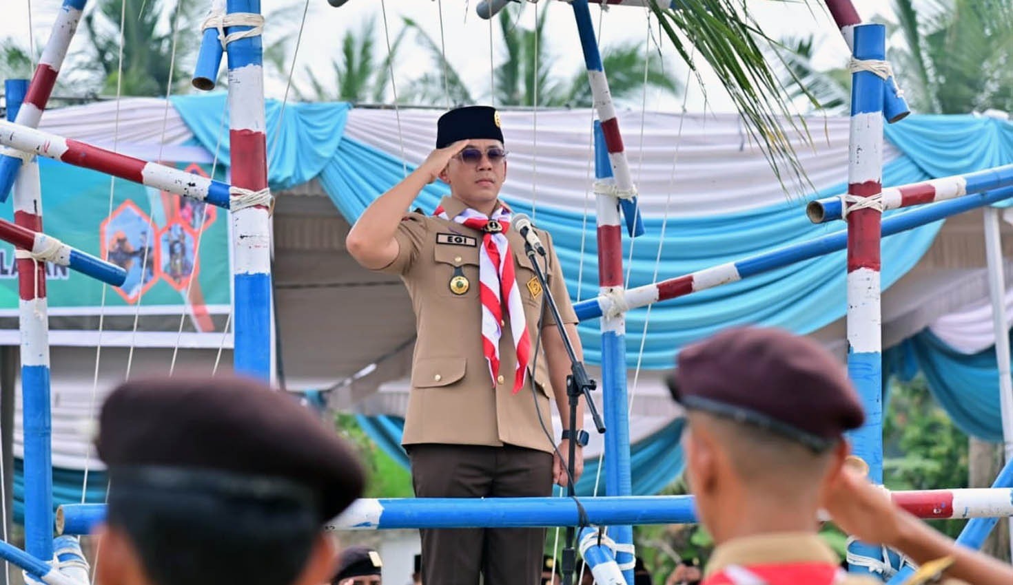 Apel Besar Hari Pramuka ke-64, Bupati Egi: Generasi Muda Harus Tangguh dan Berkarakter