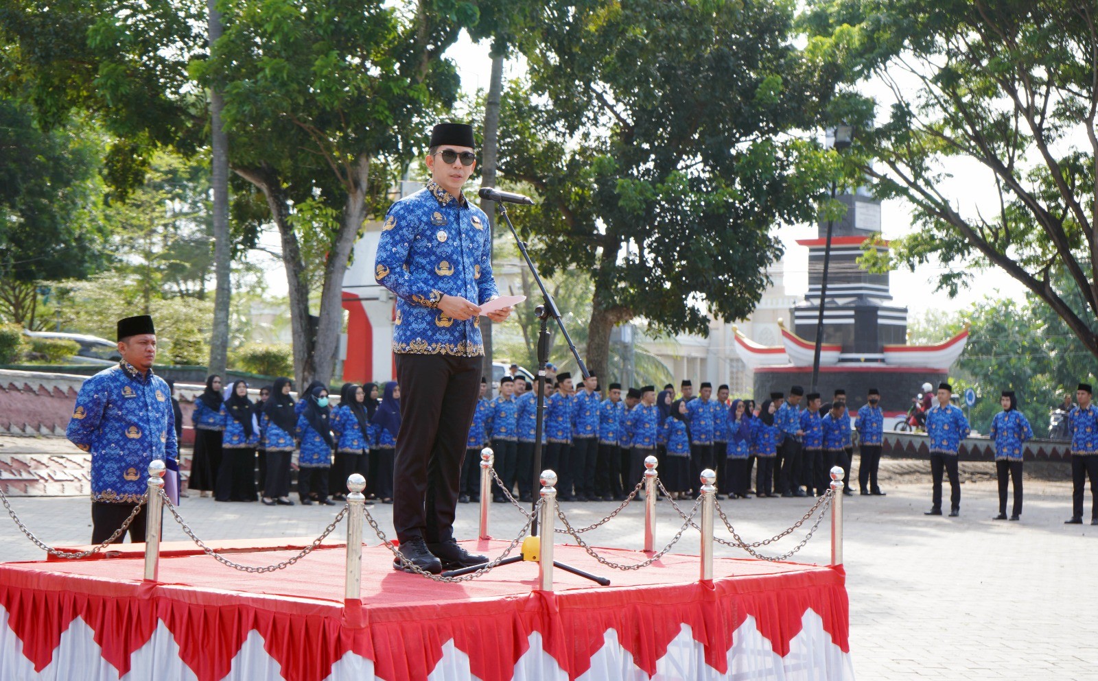 Lampung Selatan Harus Jadi Contoh, Bupati Egi Tekankan Disiplin dan Semangat Kolektif ASN di Upacara Bulanan