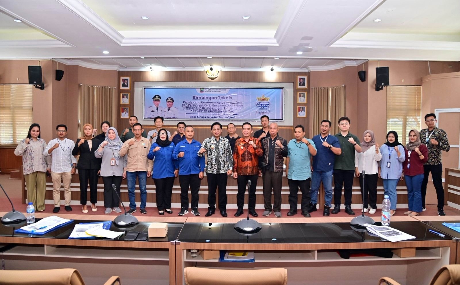 Dorong Iklim Kerja Kondusif, Pemkab Lampung Selatan Gelar Bimtek Penyusunan PP dan PKB Perusahaan