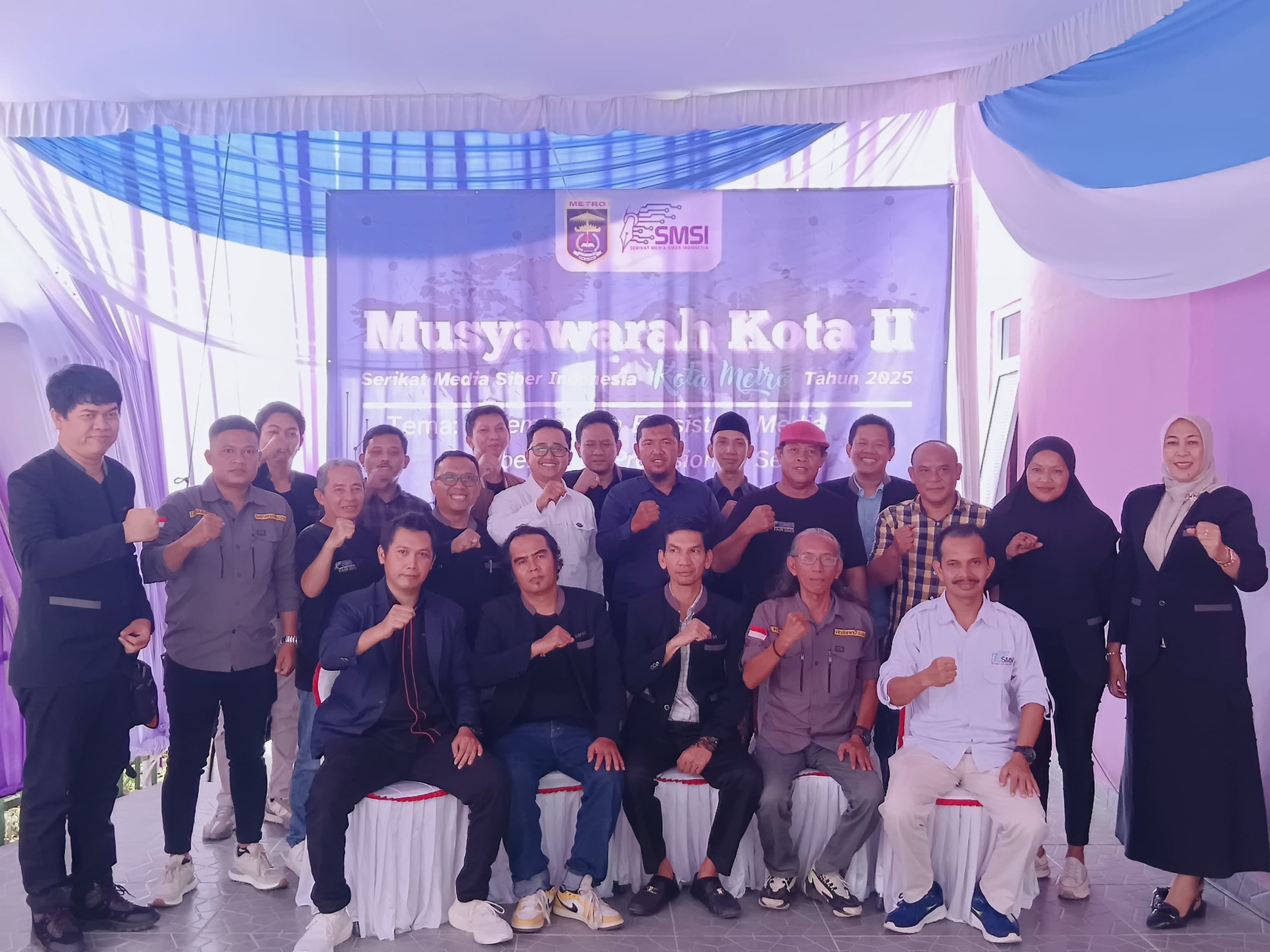 Dipilih Secara Aklamasi, Ali Imron Pimpin SMSI Metro Dua Periode