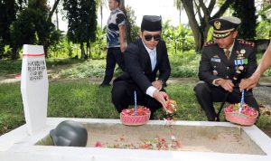 Khidmat! Kodim 0421/LS Gelar Ziarah Nasional HUT TNI Ke-80 di TMP Kusuma Bangsa