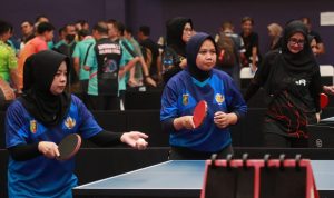 Lampung Ukir Prestasi, Tenis Meja Beregu Putri Raih Medali Perunggu Pornas Korpri 2025