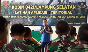 Sinergi dengan TNI, Damkarmat Lampung Selatan Perluas Kapasitas Penanganan Darurat Kebakaran