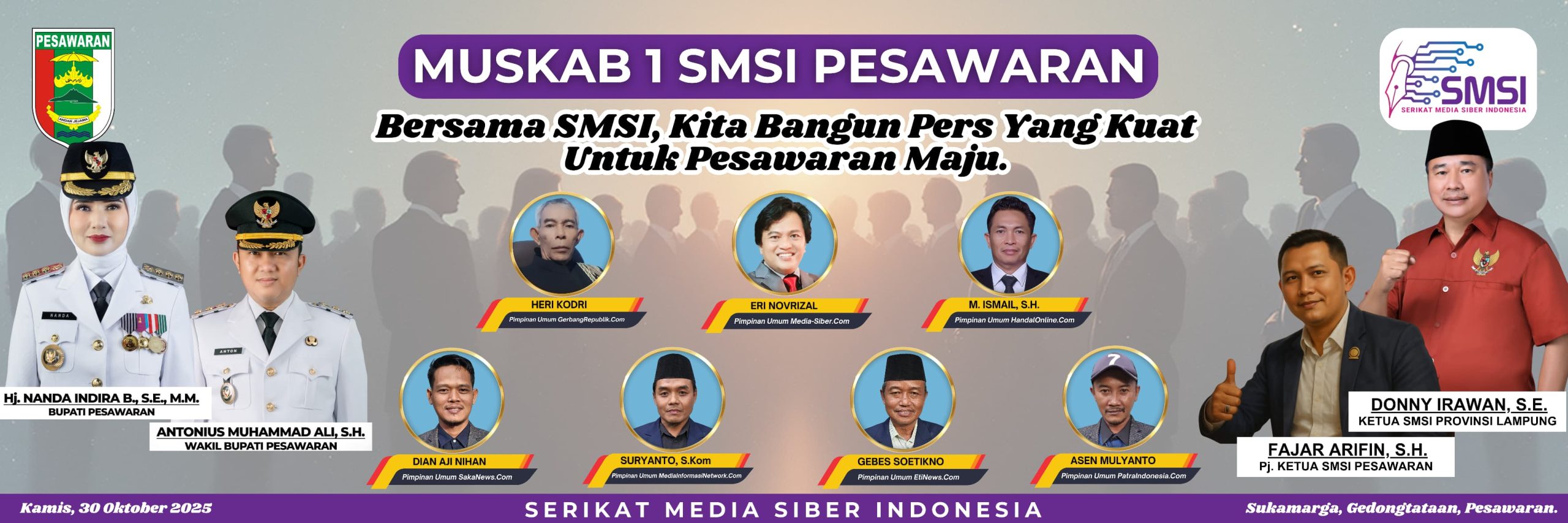 SMSI Pesawaran, Apresiasi Langkah Suryanto Lepaskan Jabatan Jadi Pengurus LSM Dan Pers Organisasi Lain