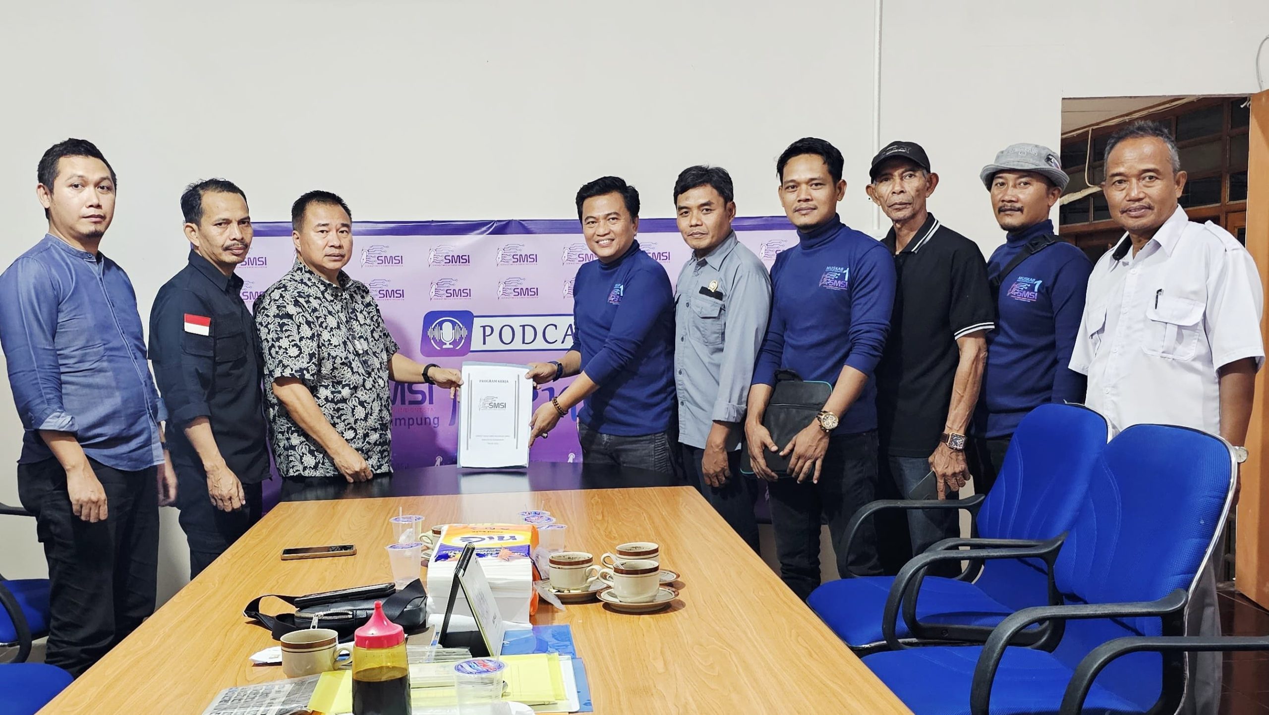 SMSI Provinsi Lampung Sambut Kunker Pengurus Pesawaran