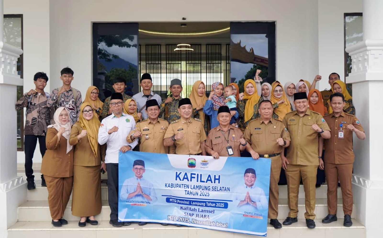 Lampung Selatan Berangkatkan Kafilah MTQ Tingkat Provinsi, Wabup Syaiful Tegaskan Penguatan Identitas Religius Daerah