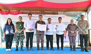 Pemkab Lampung Selatan dan Kejati Lampung Dorong Ketahanan Pangan lewat Ekspansi Padi Biosalin di Sragi