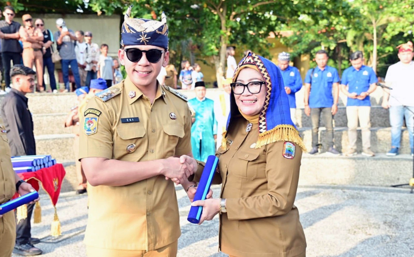 Tak di Aula, Bupati Egi Lantik 17 Pejabat Pimpinan Tinggi Pratama di Dermaga BOM: Pejabat Harus Turun ke Rakyat