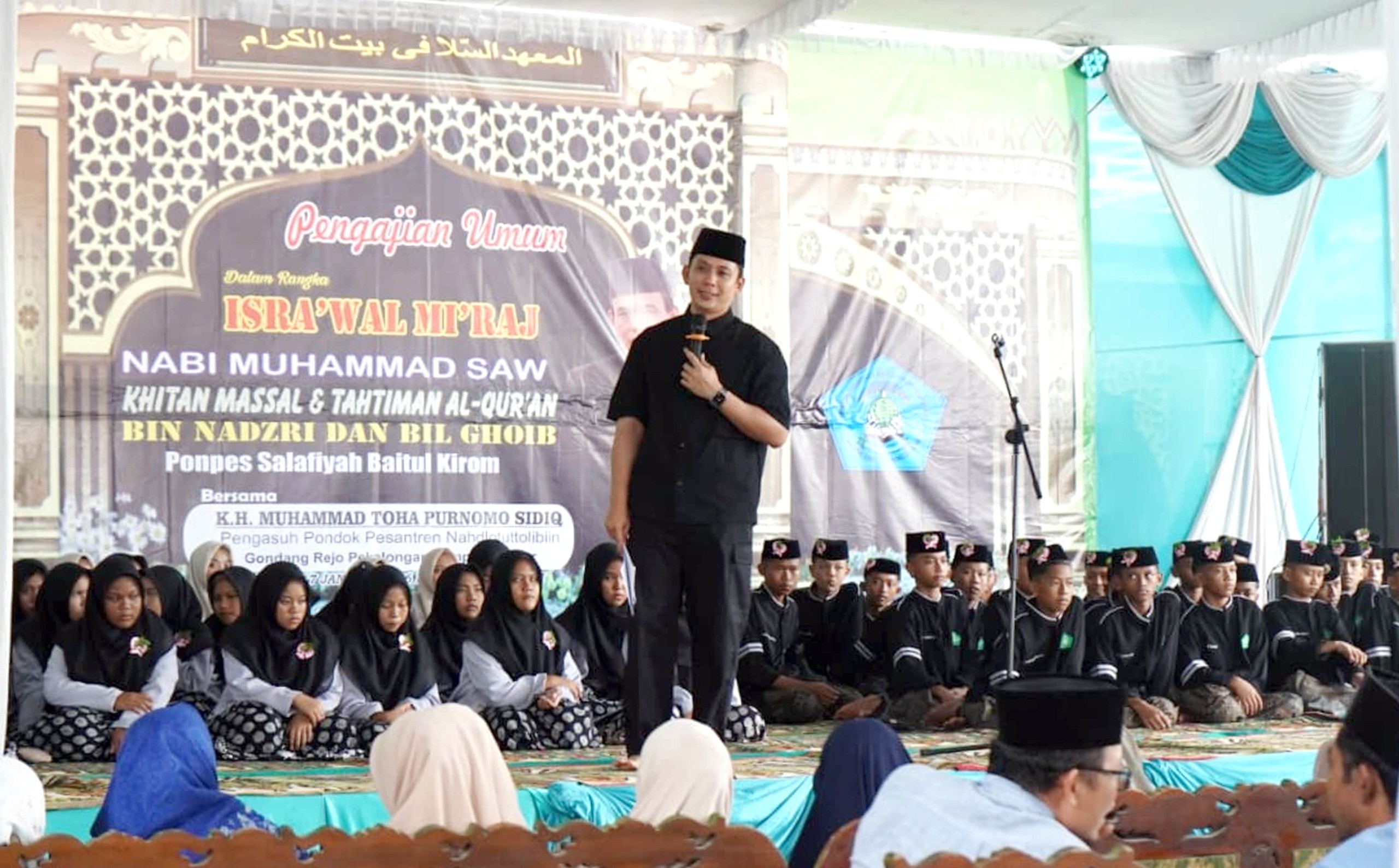 Peringatan Isra Mikraj di Tanjung Sari, Bupati Egi: Pesantren Fondasi SDM Unggul Penopang Pembangunan