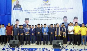 Pelantikan Pengurus DPD NasDem, Bupati Egi Tegaskan Pentingnya Kolaborasi Politik untuk Pembangunan Daerah