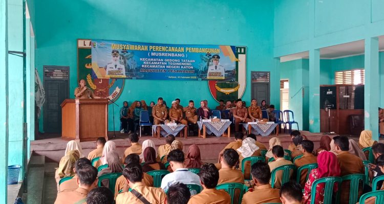 Musrenbang Tingkat Kecamatan Kabupaten Pesawaran Bahas Usulan Pembanguan 2027