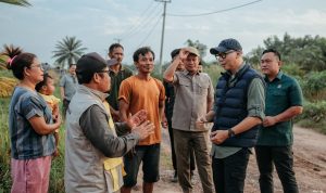 Gubernur Rahmat Mirzani Djausal Turun Ke Ruas Jalan Gedung Aji menuju Umbul Mesir Tulang Bawang