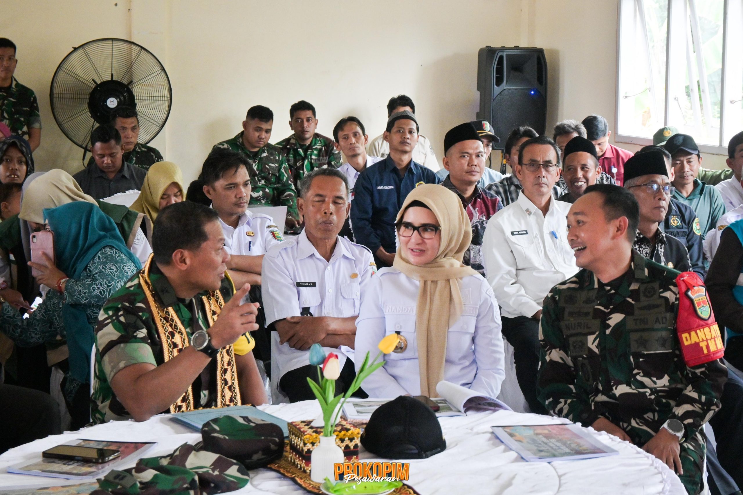 Bupati Nanda Dampingi Wasev Panglima TNI Tinjau TMMD Ke-127 Kodim 0421/Lampung Selatan