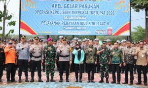 Bupati Nanda Indira Pimpin Apel Gelar Pasukan Operasi Ketupat Krakatau 2026