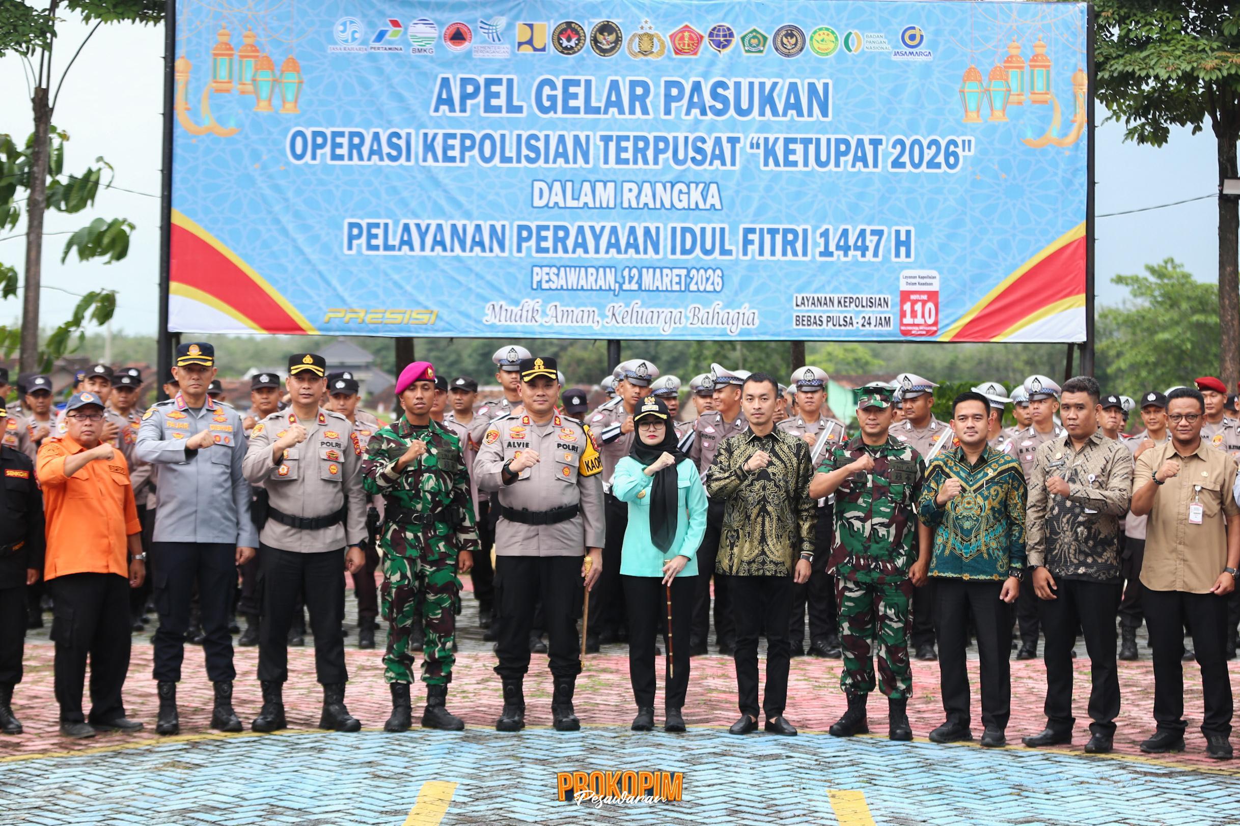 Bupati Nanda Indira Pimpin Apel Gelar Pasukan Operasi Ketupat Krakatau 2026