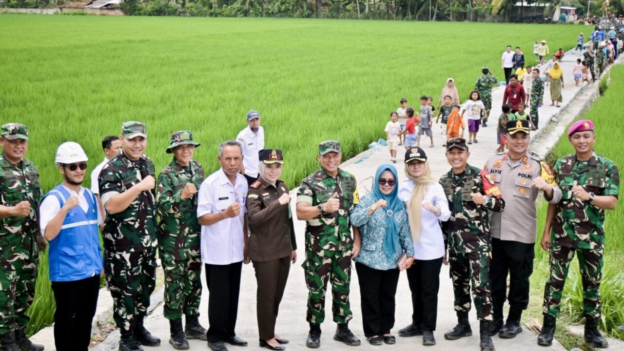 Bupati Nanda Indira Dampingi Waaster Panglima TNI Brigjen TNI (Mar) Bambang Hadi Suseno, Evaluasi TMMD Ke 127 Kodim 0421/Lampung Selatan