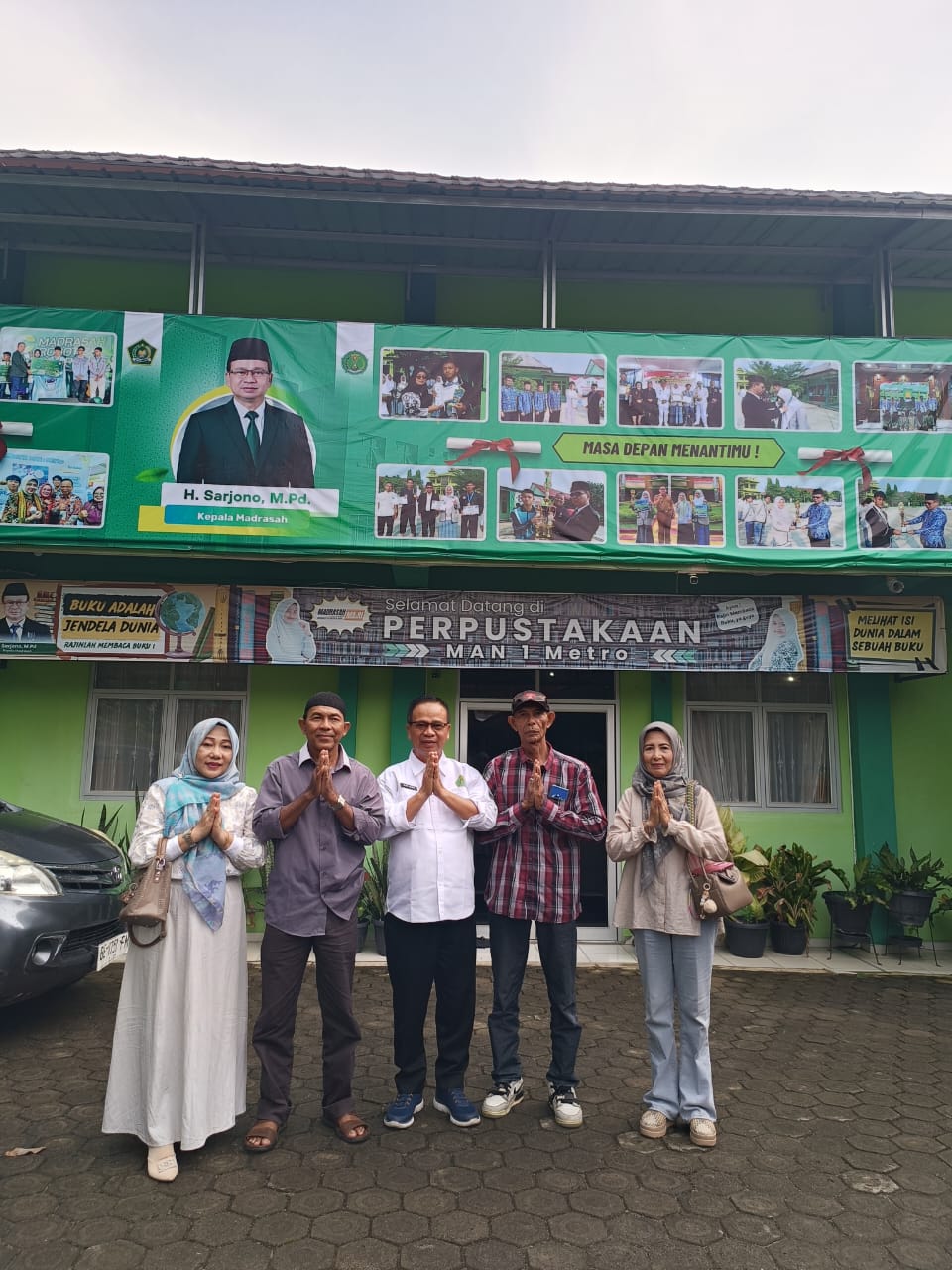 Kepala Sekolah MAN 1 Metro Sambut Mantan Pegawai Asuransi Wana artha