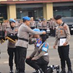 Lapangan Hitam Jadi Saksi, 35 Bintara Remaja Bidpropam Polda Lampung Jalani Pembaretan