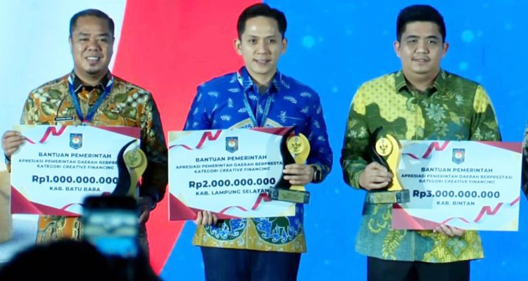 Creative Financing 2026: Lampung Selatan Raih Peringkat Kedua Nasional, Kantongi Insentif Rp2 Miliar dari Inovasi Pembiayaan Daerah