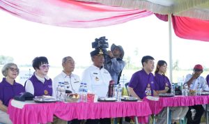 Tingkatkan Ekonomi Desa, Plt Bupati Lampung Tengah dan Rotary Club Mulai Pembangunan Irigasi di Seputih Raman